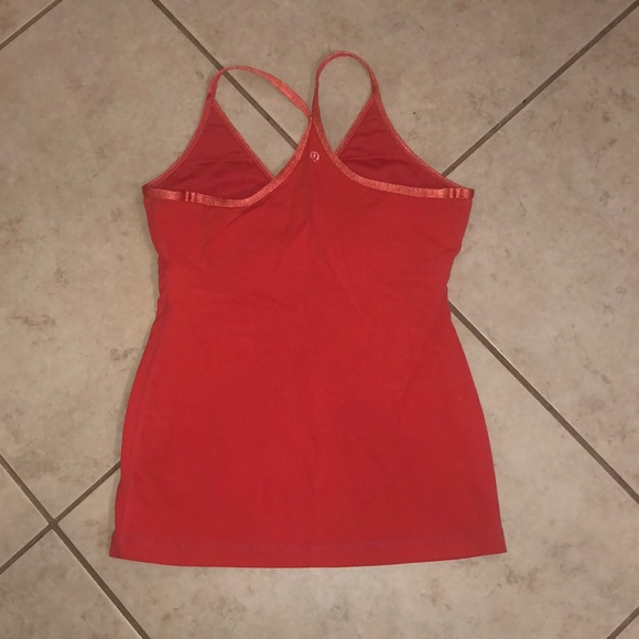 coral colored athletic tank top - Picture 2 of 3